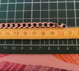 Pulsera plateada eslabones