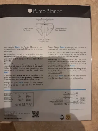 Calzoncillos Punto Blanco Basix Pack 3