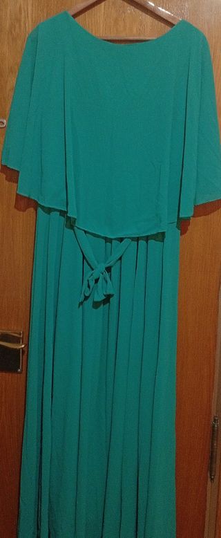 Vestido largo fiesta/evento verde . " Se vende hoy