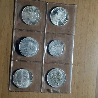 Lotto 6 medaglie San Francesco Assisi Papa Giovann