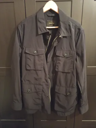 Chamarra Massimo Dutti Azul Oscuro