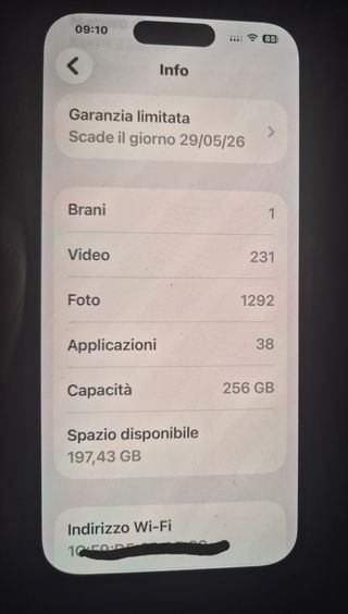 iPhone 16 256GB 5 mesi di garanzia