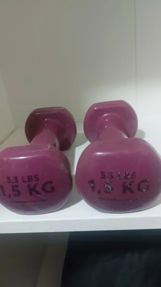 2 Mancuernas 1.5 Kg Morado