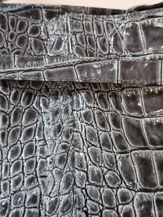 Borsa vera pelle grigia tracolla/spalla