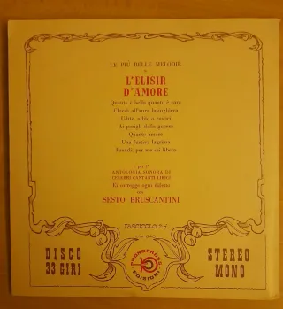 Libretti Opera Lirica con Disco da collezione