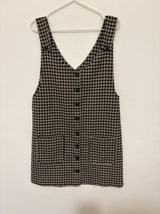 Vestido cuadros Mango  viste M