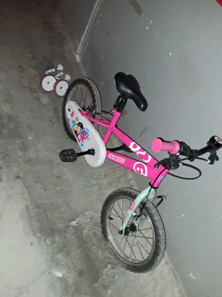 Bicicleta infantil rosa 16 pulgadas