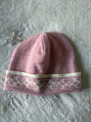 Cappello Coach lana lurex rosa