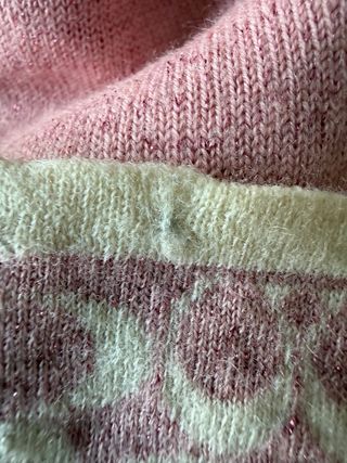 Cappello Coach lana lurex rosa