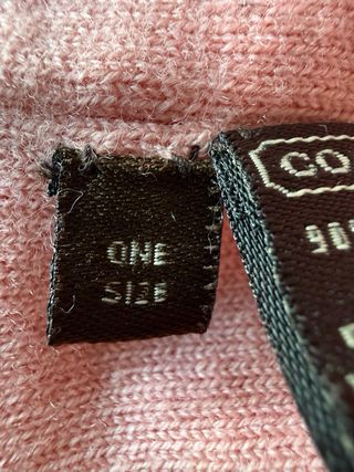 Cappello Coach lana lurex rosa