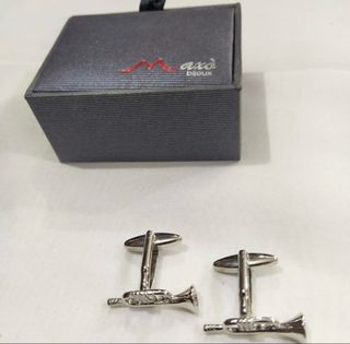 Gemelli Axa Bijoux Tromba Argento Nuovi