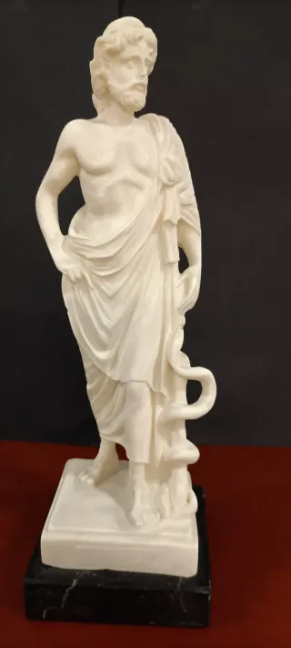 Figura Asclepio Mármol/Alabastro