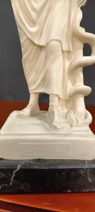 Figura Asclepio Mármol/Alabastro