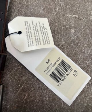 Cintura Levi's vera pelle marrone mis 100