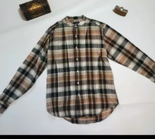 Camisa de cuadros manga larga