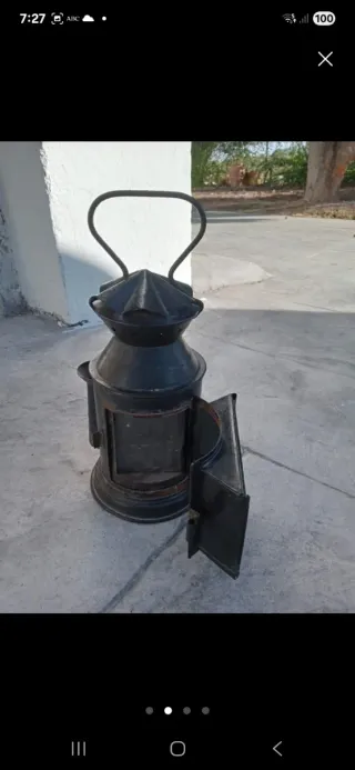 Farol de tren antiguo