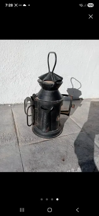 Farol de tren antiguo