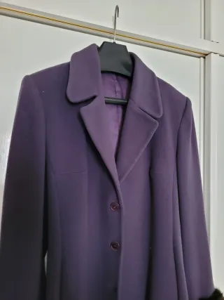 Abrigo largo morado