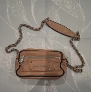 Bolso de piel Bimba y Lola Beige y Negro