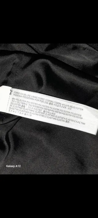 Vestido Massimo Dutti Negro Encaje