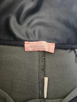 Leggings efecto piel azul marino Talla S