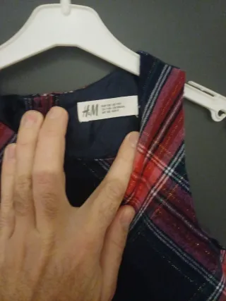 Vestido cuadros 8-9 años