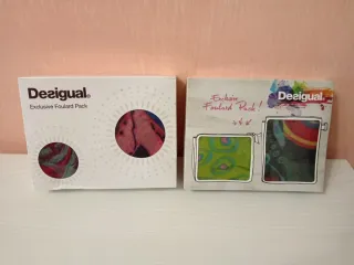 Set 2 pacchi di sciarpe /Foulard Desigual