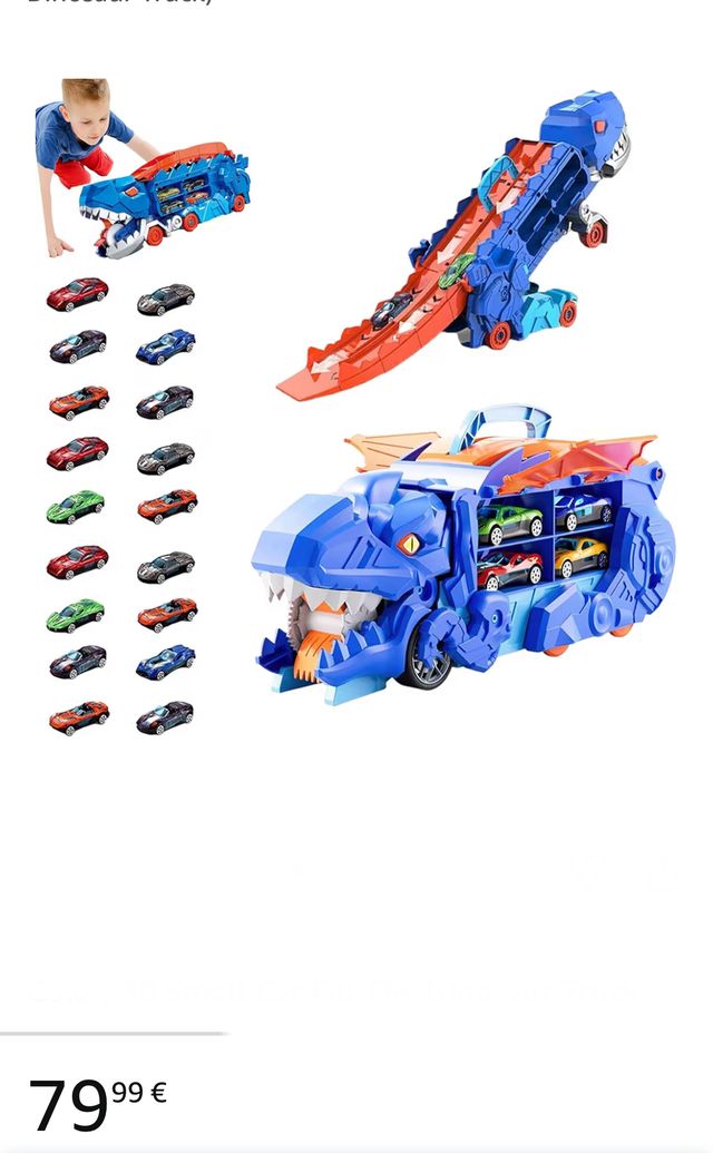 Juguete de camión de transporte 3 en 1 inosaur Car Play Truck