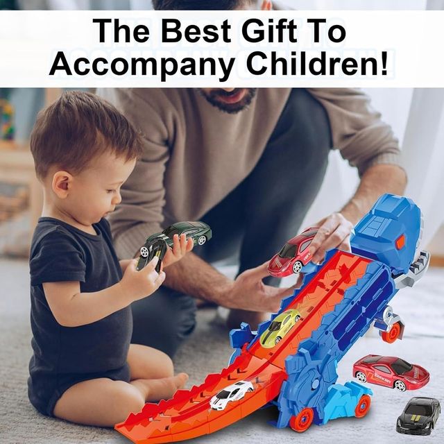 Juguete de camión de transporte 3 en 1 inosaur Car Play Truck