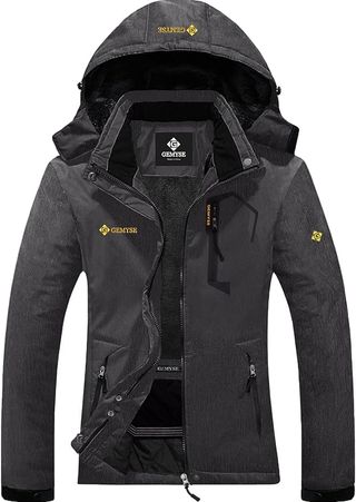 GEMYSE Chaqueta de Esquí Impermeable de Montaña para Mujer Abrigo de Invierno