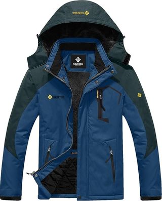 Chaqueta de Esquí Impermeable de Montaña para Hombre Abrigo de Invierno