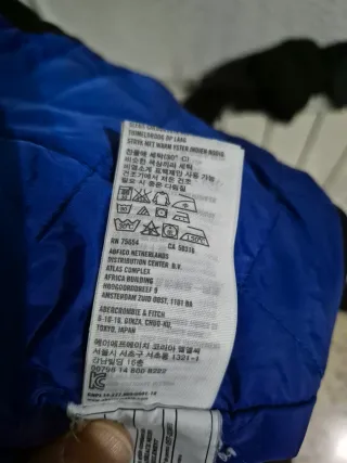 Chaqueta Hollister Talla S Azul Marino