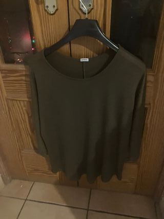Jersey fino mujer caqui talla M