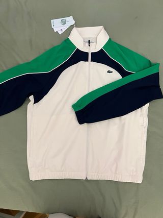 Chándal Lacoste Sport Beige y Verde Talla L