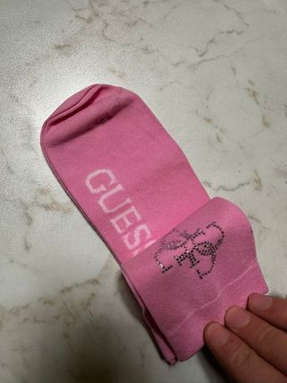 Calzini Guess Rosa con Strass