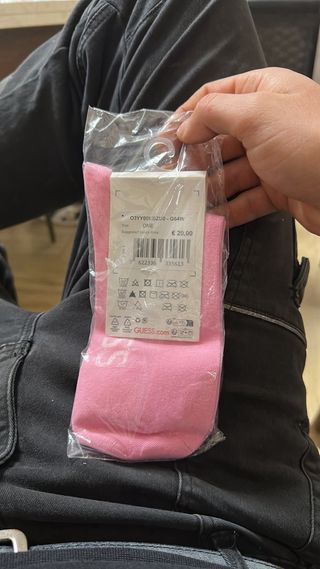 Calzini Guess Rosa con Strass