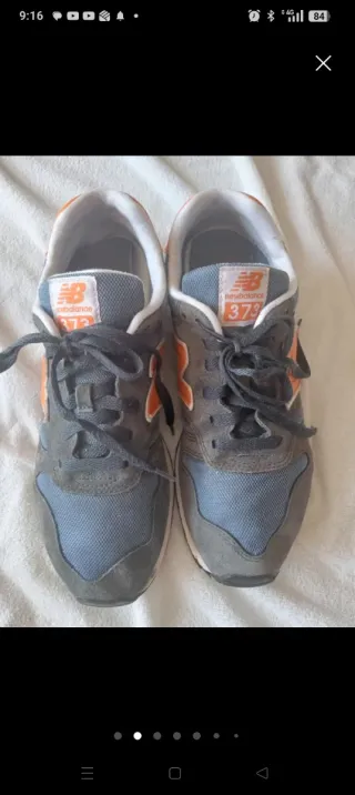 Zapatillas New Balance Verdes y Naranja