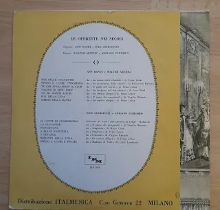 Vinile LP Le operette nei secoli