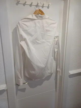 Camisa blanca hombre manga larga Talla M