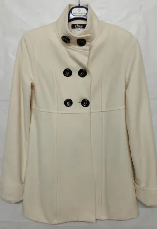 Cappottino Donna 3/4 Lana Pizzo Beige