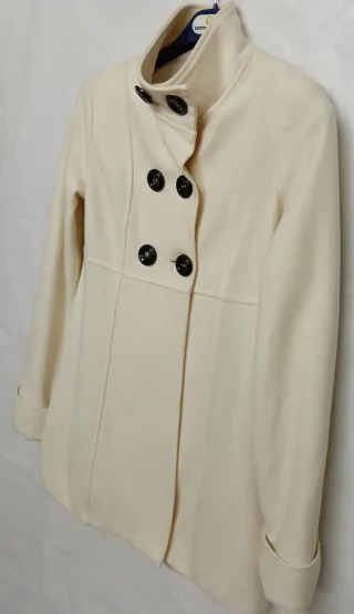 Cappottino Donna 3/4 Lana Pizzo Beige