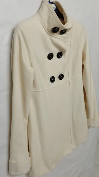 Cappottino Donna 3/4 Lana Pizzo Beige
