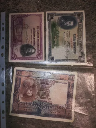 Billetes República Española Pesetas
