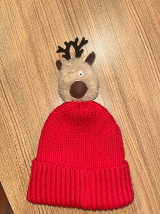 Cappello H&M con renna rosso bambino