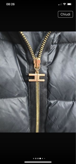 Piumino Elisabetta Franchi nero donna taglia 40