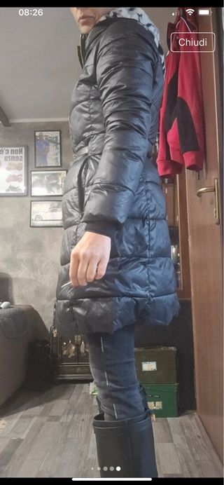 Piumino Elisabetta Franchi nero donna taglia 40