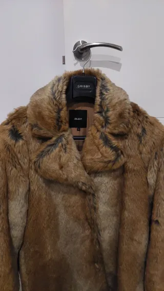 Abrigo de pelo OBJECT Talla S