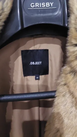 Abrigo de pelo OBJECT Talla S