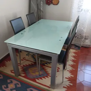 Mesa de vidro temperado