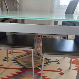 Mesa de vidro temperado